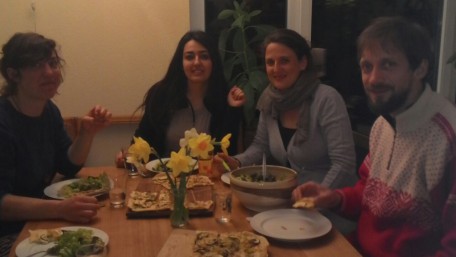 Flammkuchen vegetarisch  prepared with love and tender !